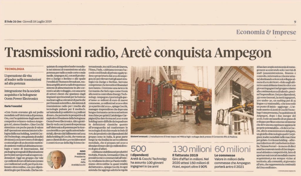 Il Sole 24 Ore article